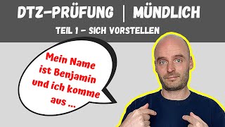 DTZ Mündliche Prüfung Teil 1  A2 B1  Learn German  Deutsch lernen [upl. by Kostman545]