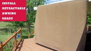 Coolaroo Install Retractable Awning Shade [upl. by Johannessen]