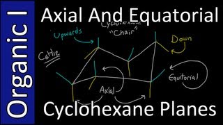 Chair Cyclohexane  Axial amp Equatorial positions [upl. by Earej]