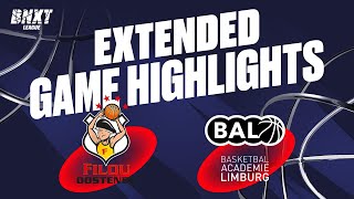 Filou Oostende vs Basketbal Academie Limburg  Game Highlights [upl. by Herm]