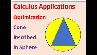 General Solution for Sphere Circumscribed by Cone with Minimum Volume Calculus Optimisation [upl. by Hsetih]