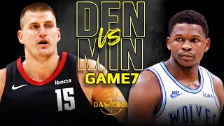 Denver Nuggets vs Minnesota Timberwolves Game 7 Full Highlights  2024 WCSF  FreeDawkins [upl. by Nertie]