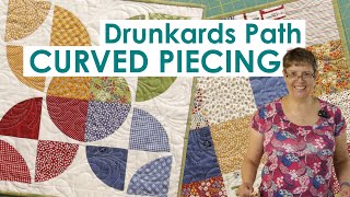 Drunkards Path Curved Piecing Tutorial [upl. by Neelyaj]