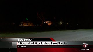 Two hospitalized in Eunice shooting [upl. by Nylitsirk642]