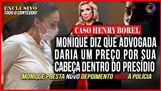 EXCLUSIVO CASO HENRY MONIQUE DEPÕE HOJE SOBRE SUPOSTA AMEAÇA DE ATUAL ADVOGADA DE JAIRO [upl. by Attiuqahs496]