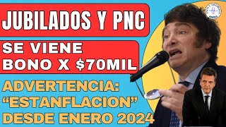 Confirmado BONO 70 MIL para Jubilados Pensionados y PNC PUAM de Anses  reforma jubilatoria [upl. by Novanod]