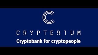 CRYPTERIUM THE 1ST GLOBAL CRYPTOBANK REVIEW [upl. by Retsev]