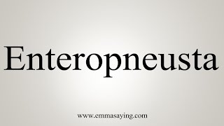 How To Say Enteropneusta [upl. by Willette]