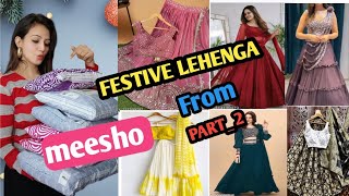 MEESHO LEHENGA HAUL part2 Honest Review  New Festival Lehenga  reshmastyle [upl. by Andrej]