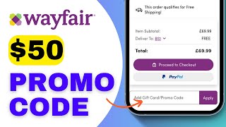 How to Get 50 Wayfair Coupon Code  Wayfair Discount Codes 2024 [upl. by Fital526]