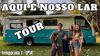 TOUR NO MOTORHOME MAIS FUNCIONAL E CONFORTÁVEL DO BRASIL Onde moramos em família Ep14 [upl. by Aihsilef]