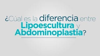 Diferencia entre Lipoescultura Liposucción y Lipectomía Abdominoplastia [upl. by Eisen]