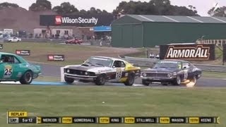 2013 Touring Car Masters  Sandown  Race 1 [upl. by Eelrebmik]