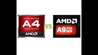 CPU AMD A4 3310MX APU VS AMD A9 9400 RADEON R5 ¿cual es mejor [upl. by Aiykan907]