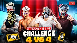 4vs4 Hacker VS 2HAGAMER LIVE 😈🔥 AAJO SARE Night chilling Stream [upl. by Atekan]