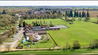 A flight over Kimbolton School [upl. by Adamok]