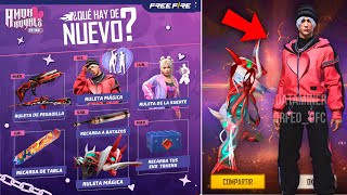 Nueva agenda semanal de free fire RULETA DEMONIACA Cuanto va costar pase booyah de febrero Nueva M14 [upl. by Sadella]