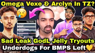 Caster Leaked Jelly Tryout Underdogs For BMPS 😳Jelly BMPS Lineup 🥹Omega Vexe amp Arclyn Leak [upl. by Sibylle]