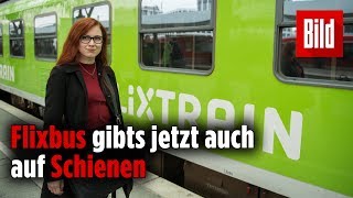 So lief die erste Fahrt im „Flixtrain“ – Flixbus erweitert Angebot [upl. by Belen660]