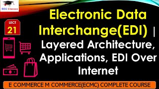 L21 Electronic Data InterchangeEDI  Layered Architecture Applications EDI Over Internet  ECMC [upl. by Lirva]