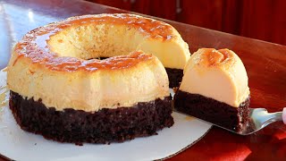 El chocoflan Perfecto Receta completa paso a paso PASTEL IMPOSIBLE RECETA [upl. by Anigriv942]