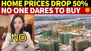 Huge Losses China’s Home Prices Drop 50 No Buyers 6M ㎡ of New Homes Unsold Gov’t Fears Collapse [upl. by Eilzel]