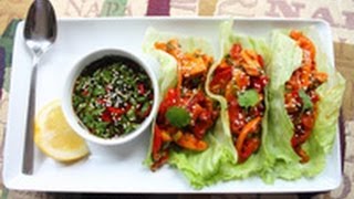 Chicken Lettuce Wraps recipe [upl. by Mahmud]