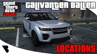 Gallivanter Baller GTA Online Locations 2017 [upl. by Wooster]