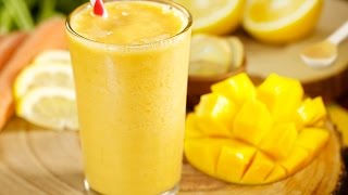 Receta de smoothie de mango  Mango smoothie recipe [upl. by Peters582]