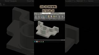 AutoCAD 3D Mechanical Part  autocad 3d tutorial for beginners [upl. by Nnaik]