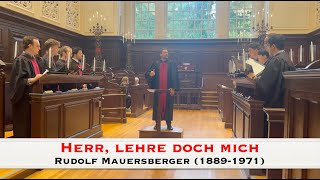 Herr lehre doch mich  Rudolf Mauersberger 18891971 [upl. by Notled16]