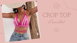 Ya viste este nuevo modelo de crop top BIKINI TOP 👙👌Tejido a crochet tutorial [upl. by Frederique]