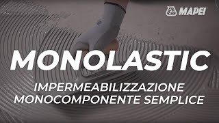 Impermeabilizzare balconi terrazzi bagni e ambienti umidi prima della posa  Monolastic  Tutorial [upl. by Torbert]