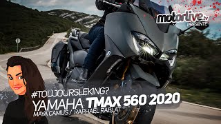 YAMAHA TMAX 560 TECH MAX  TOUJOURS LE KING   TEST MOTORLIVE [upl. by Ttayw]