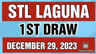 STL LAGUNA RESULT TODAY 1ST DRAW DECEMBER 29 2023 11AM [upl. by Vassili]