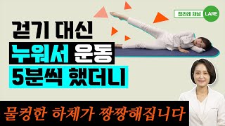 무릎관절 무리없는 이 운동 무조건 하세요 엉덩이 하체에 놀라운 변화가 생깁니다 정라레 [upl. by Bluefarb387]