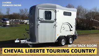 Cheval Liberte Touring Country Double Horse Trailer with Tack Room [upl. by Arannahs]