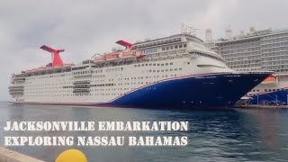 Carnival Elation Cruise Jacksonville EmbarkationExploring Nassau Bahamas HURRICANE Headed Our Way [upl. by Ennaeilsel617]