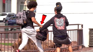 Bait Backpack Prank [upl. by Quint]