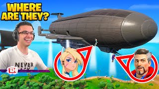 Airship HIDE AND SEEK in Fortnite [upl. by Arahsat345]