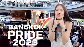 Jinnoy I เมดเล่ย์เพลงโจ๊ะบนรถแห่ PTmusic ขบวนมิสแกรนด์ในงาน Bangkok Pride 2023 [upl. by Noscire]