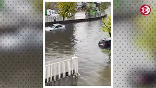 Inundaciones paralizan Cataluña la DANA afecta trenes carreteras y el aeropuerto de Barcelona [upl. by Amoihc672]