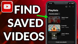 How To Find Saved Videos On YouTube  Full Guide 2023 [upl. by Aikemit]