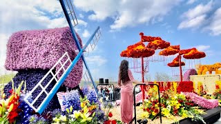 Keukenhof Flower Parade 2022  Keukenhof Gardens  Bloemencorso 2022 [upl. by Yesak24]