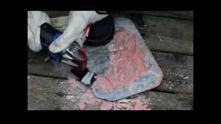 Howto use an Oscillating Multi Tool to Scrape Stuff Fast Tutorial [upl. by Chelsie]