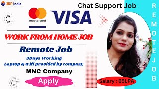 Fyle Hiring VISA MasterCard  Remote work chat Customer Support  No Target  AnyGraduate Sal 65LPA [upl. by Zenia]