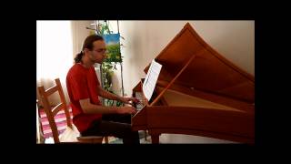 Bach Partita No 6 in e minor  Sarabande John Moraitis spinet [upl. by Chadd]