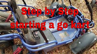 Kevins starting hammerhead mudhead go kart [upl. by Goerke]