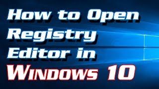 4 Methods to Open Registry Editor regedit in Windows 10  Definite Solutions [upl. by Varin58]