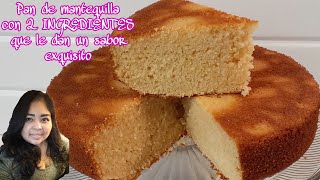 PAN de MANTEQUILLA HÚMEDO NADA SECO MUY FIRME para PASTELES en PISOS con fondant o 3 leches [upl. by Isabelita]